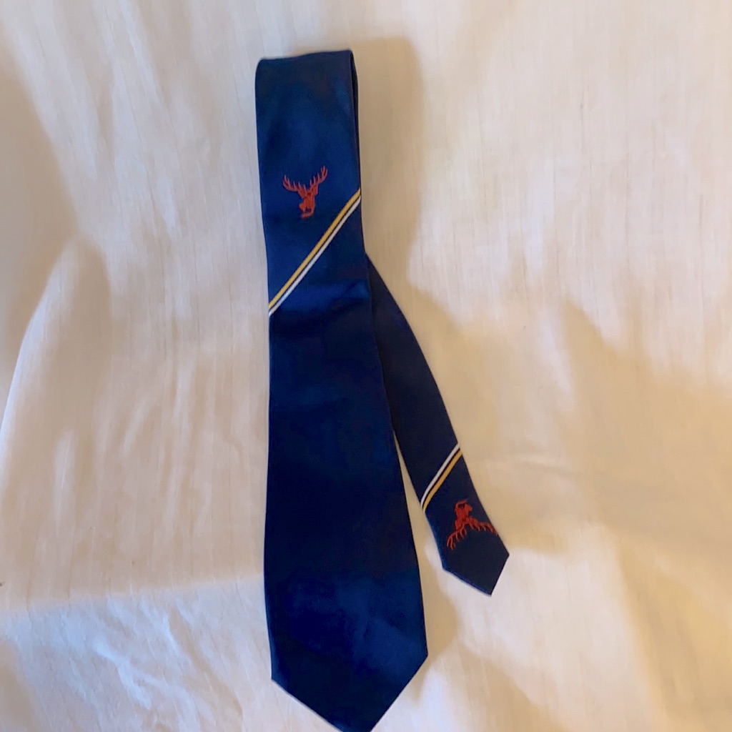 Vintage Tudor Ties Necktie With Stag